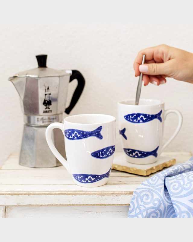 Santorini Minnows Mug